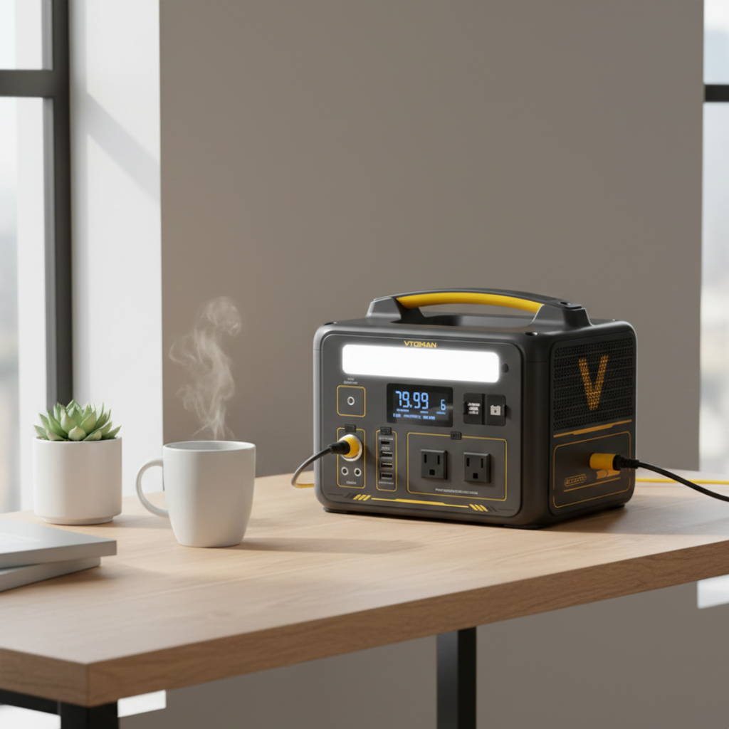 Draagbare zonnestroomgenerator van 299Wh — Piekvermogen van 1200W