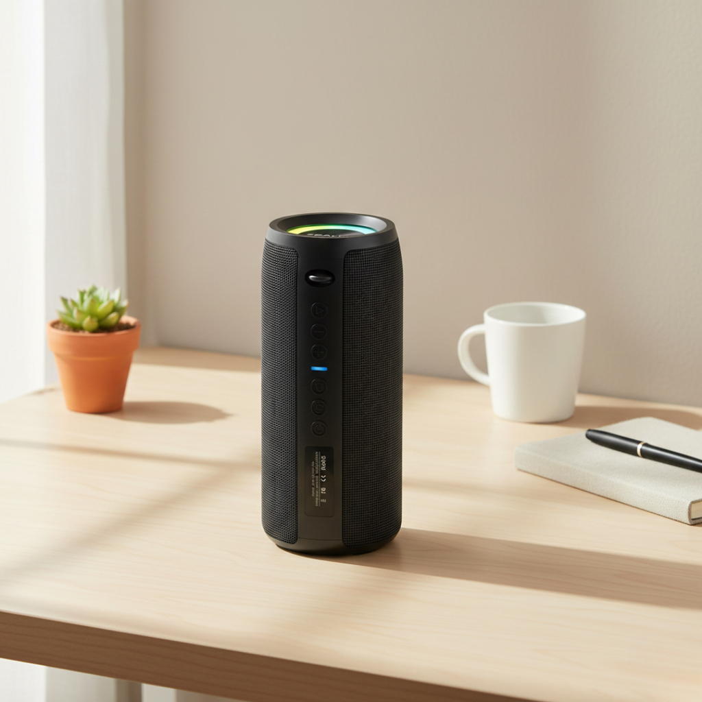 Altavoz Bluetooth portátil pequeño — Potencia de 40W, graves estéreo 3D