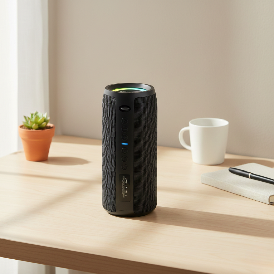 Altavoz Bluetooth portátil pequeño — Potencia de 40W, graves estéreo 3D