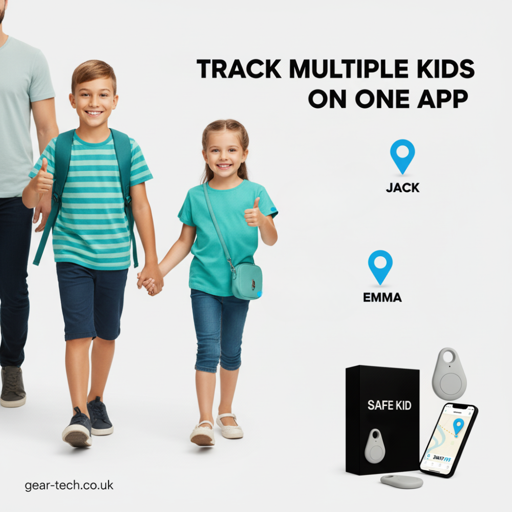 GPS-bagagetracker — waterdicht, live locatie, SOS-alarm