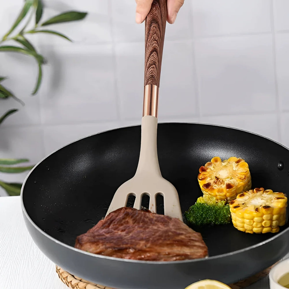 10-Piece Silicone Utensil Set — Heat-Resistant, Ergonomic Handles, Non-Stick