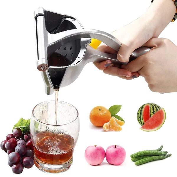 Handmatige citruspers — ergonomische grip, bediening met één hand