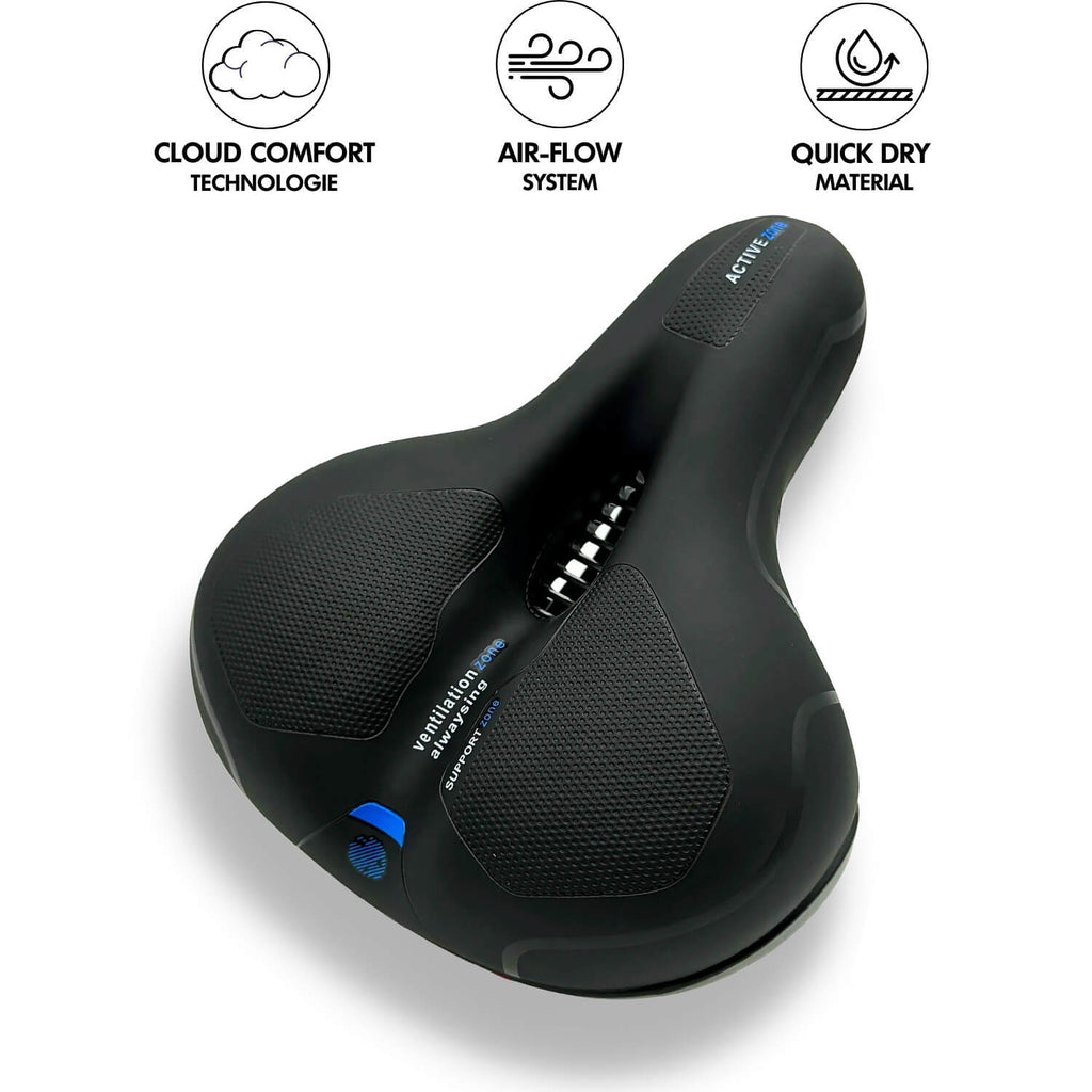 Geelipehmustettu polkupyörän satula — ergonominen, hengittävä, yleissopiva