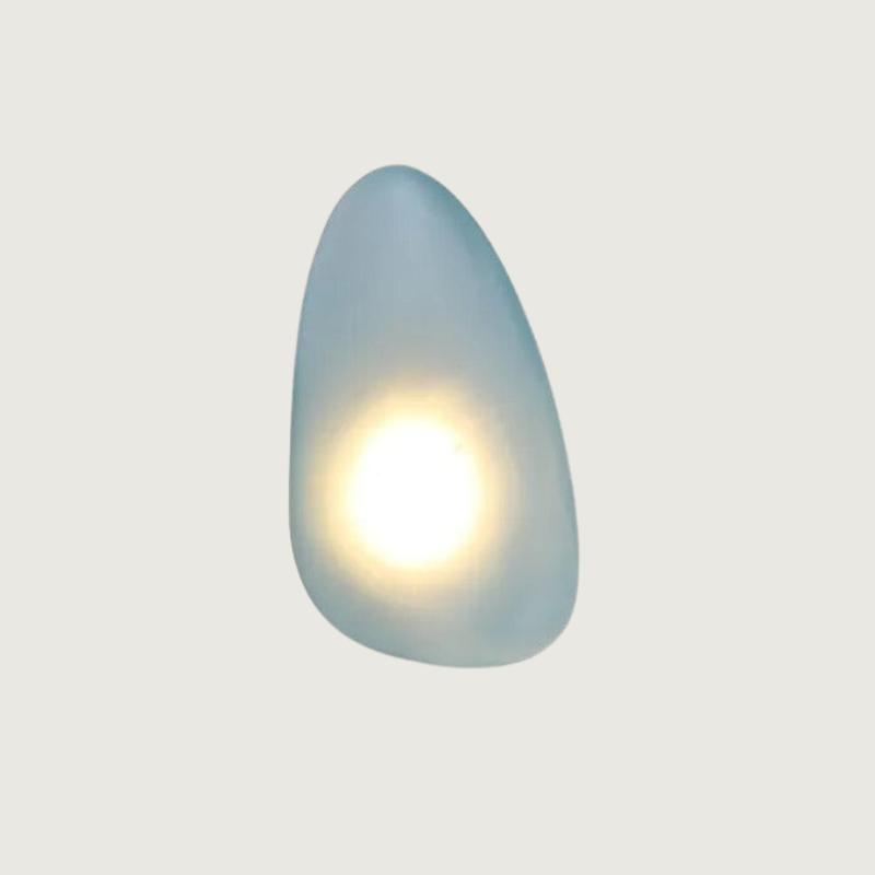 Lirena Colorful Glass Wall Lamp — Clear Acrylic Trim