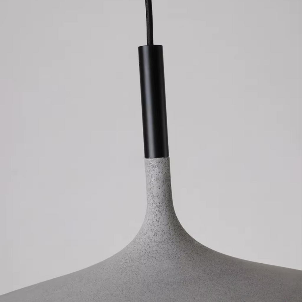LyraStone Pendant Light — Natural LED Glow, Hand Knitted Finish