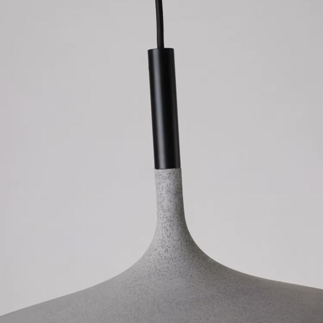 LyraStone Pendant Light — Natural LED Glow, Hand Knitted Finish