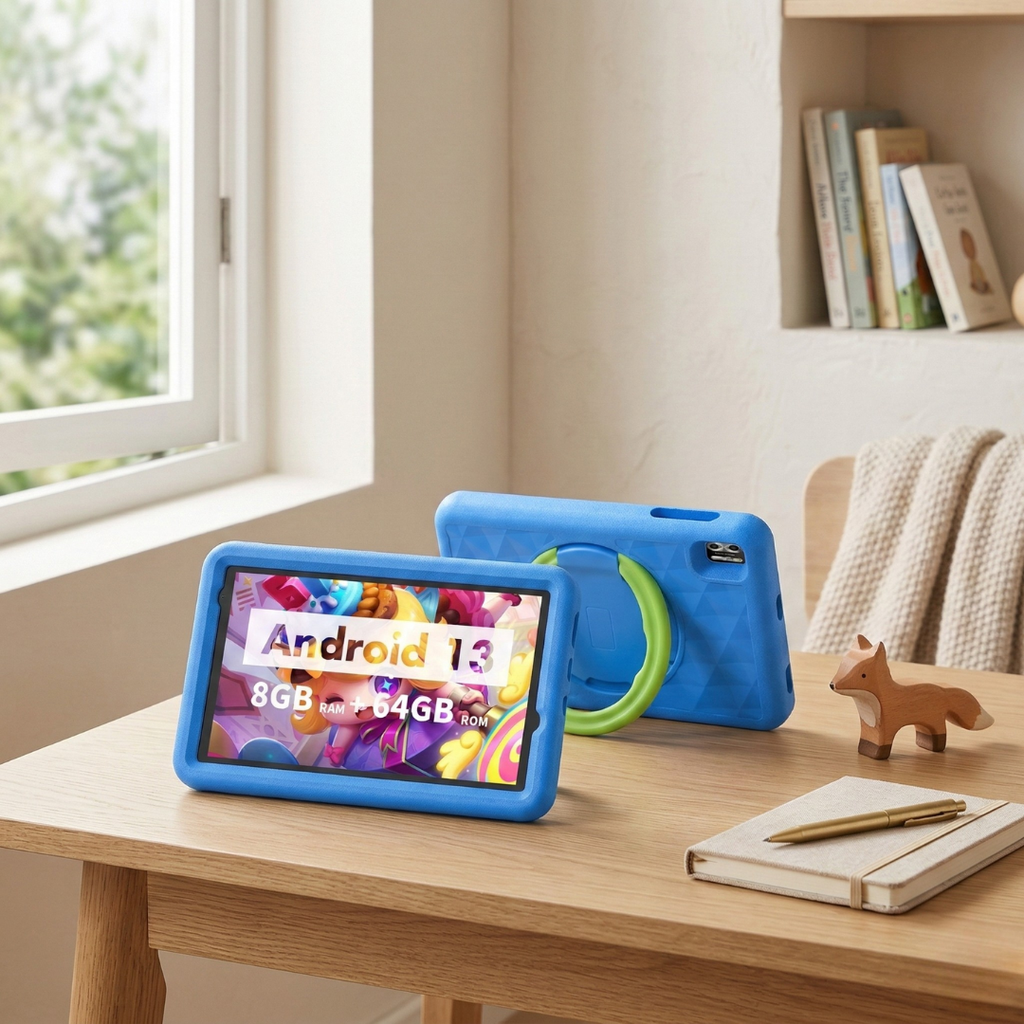 Tableta Android de 8 pulgadas — 8GB de RAM, 64GB de almacenamiento, cámaras duales
