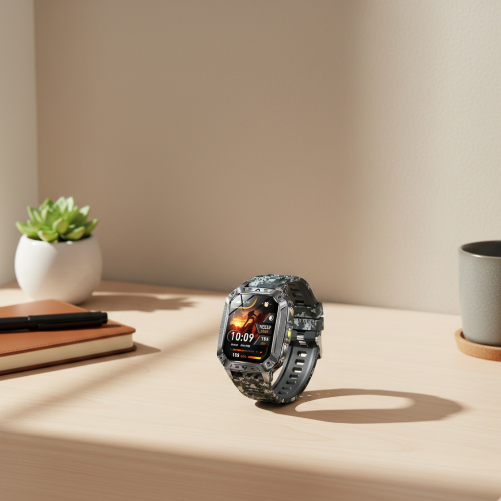 AMOLED kijelzős okosóra és tartós, vízálló fitneszkövető