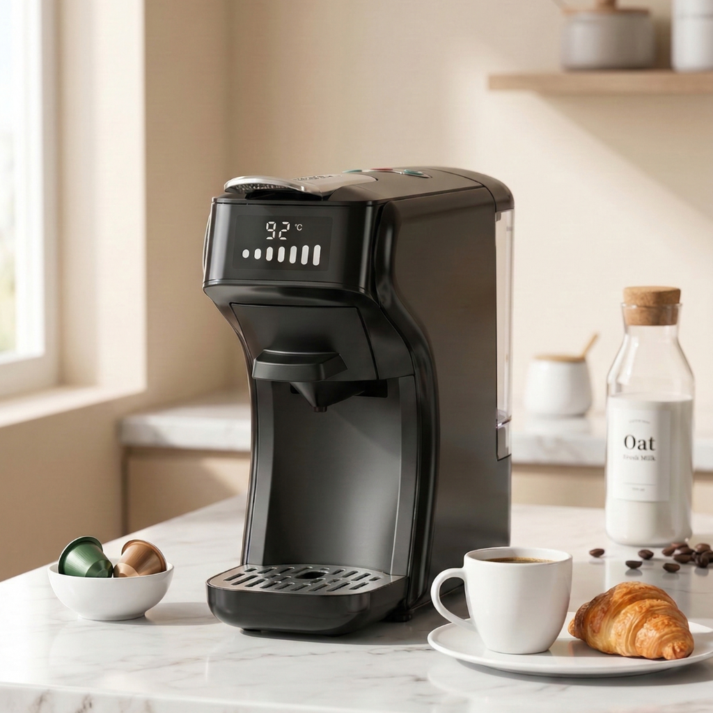 HiBREW 6-in-1-Kapselkaffeemaschine für heiße und kalte Getränke, kompatibel mit Nespresso