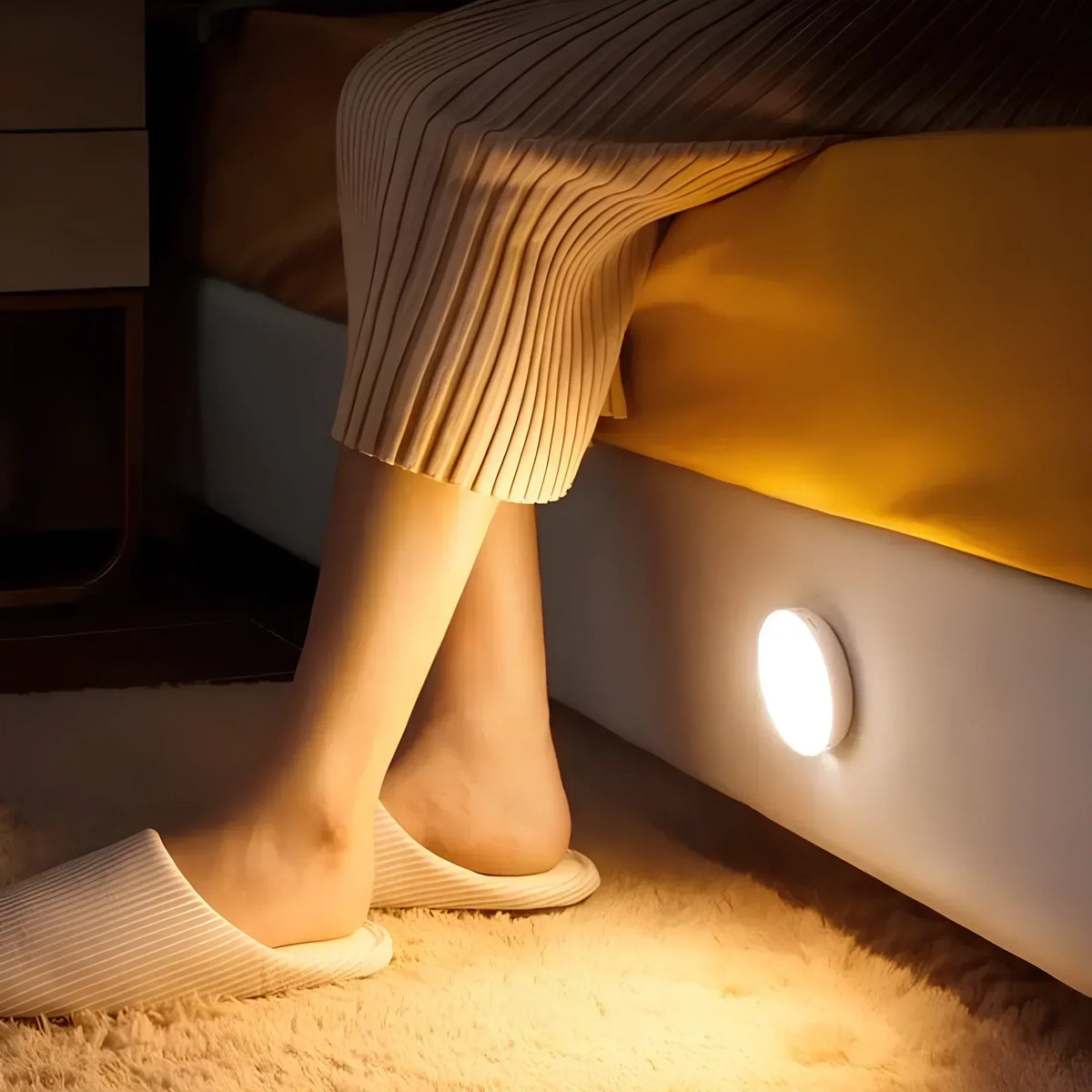 Wireless Motion Sensor Lamp — Automatic, USB Rechargeable ABS