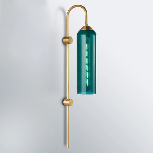 Aurea Nordic himmelsblå väggmonterad lampskärm i glas
