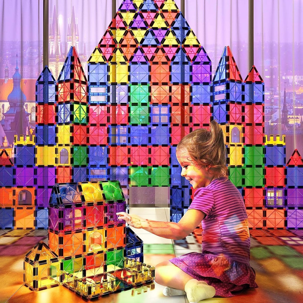 LumaTiles Magnetic Montessori Building Kit — 40-Piece Starter Set