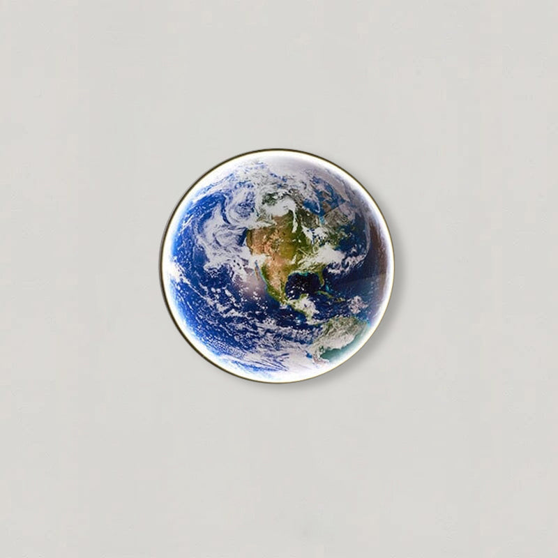 TerraGlow Modern Globe LED Wall Lamp — Contemporary Glass Shade Design