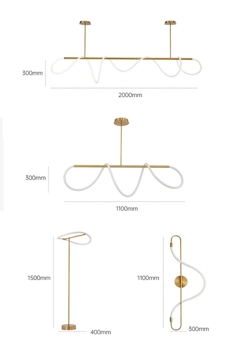 LumaTwirl LED Pendant Light — Warm Glow, Soft Shading Effect