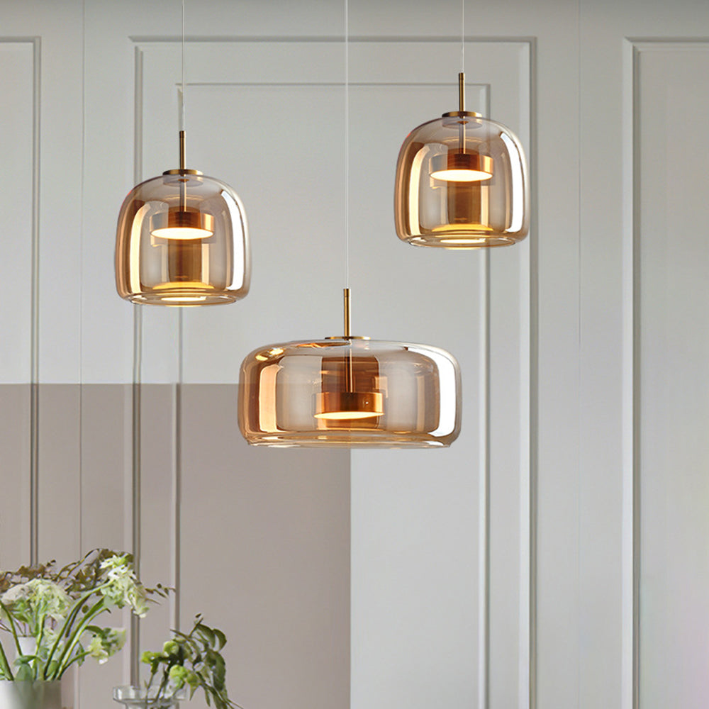 Vintage Style Hailie LED Pendant Lights — Warm Amber Glow