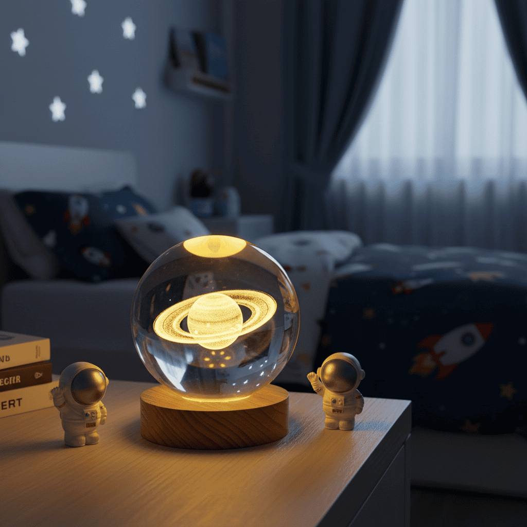 LuminSpark 3D LED Night Light — Brilliant Crystal Glow