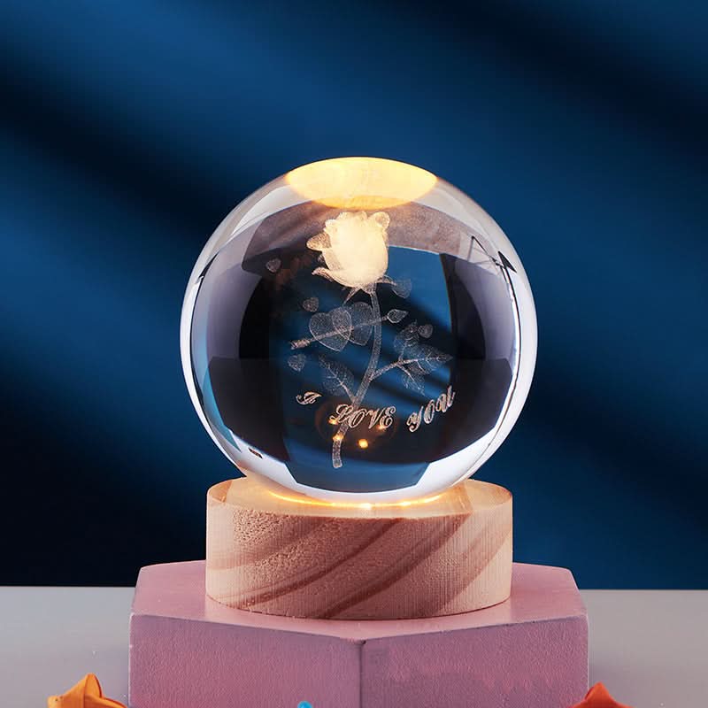 LuminSpark 3D LED Night Light — Brilliant Crystal Glow