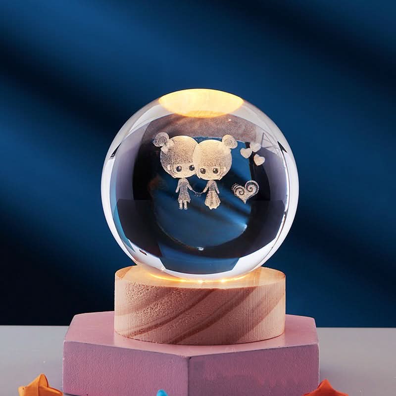 LuminSpark 3D LED Night Light — Brilliant Crystal Glow