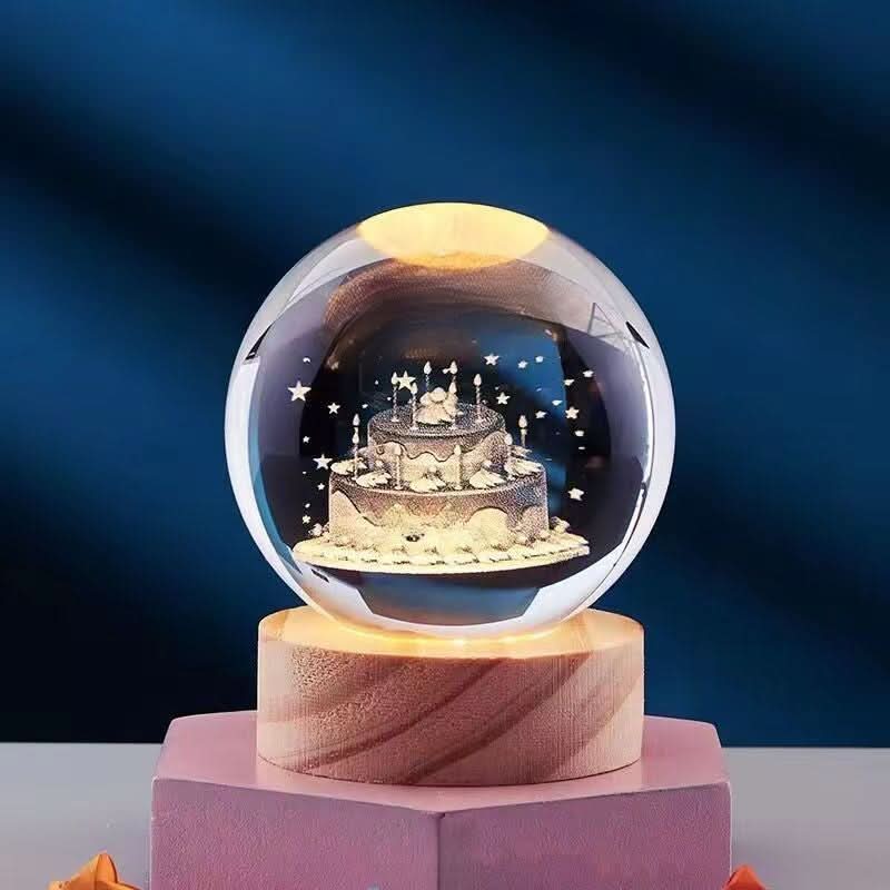 LuminSpark 3D LED Night Light — Brilliant Crystal Glow