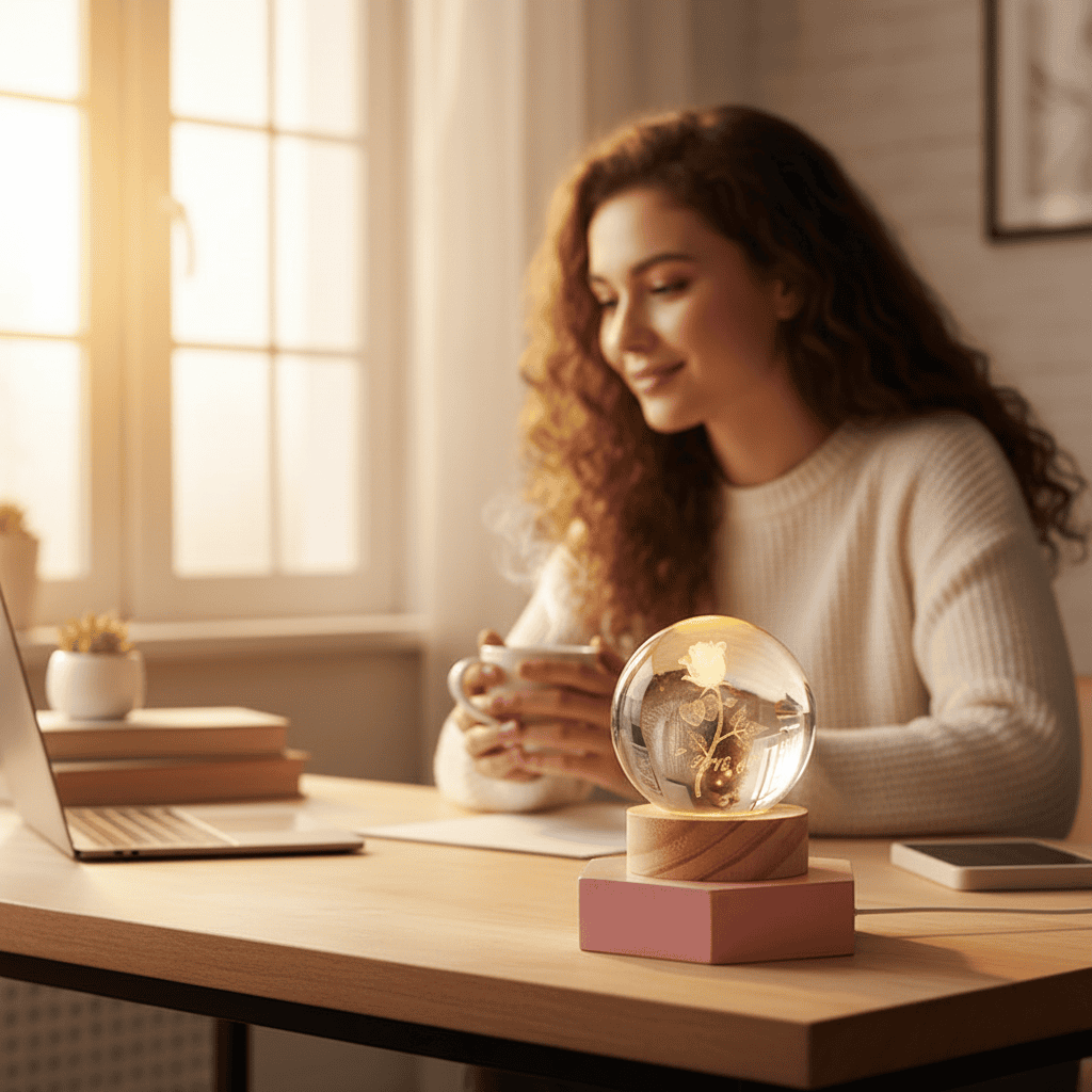 LuminSpark 3D LED Night Light — Brilliant Crystal Glow