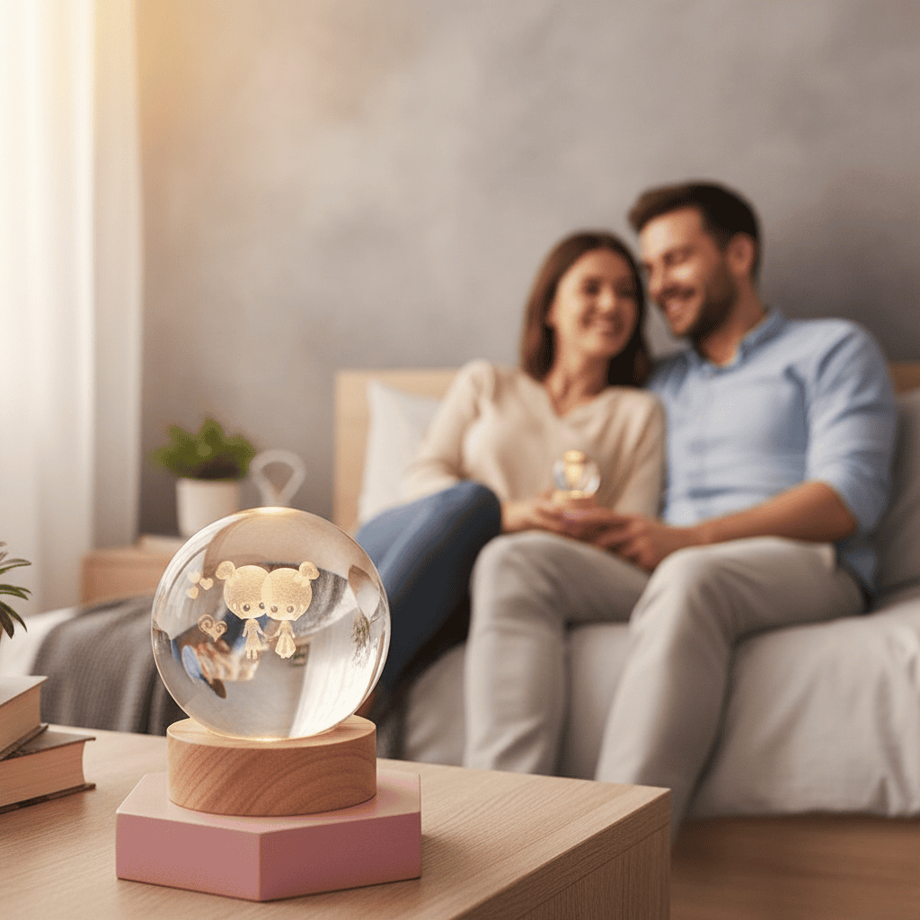 LuminSpark 3D LED Night Light — Brilliant Crystal Glow