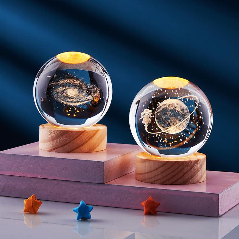 LuminSpark 3D LED Night Light — Brilliant Crystal Glow