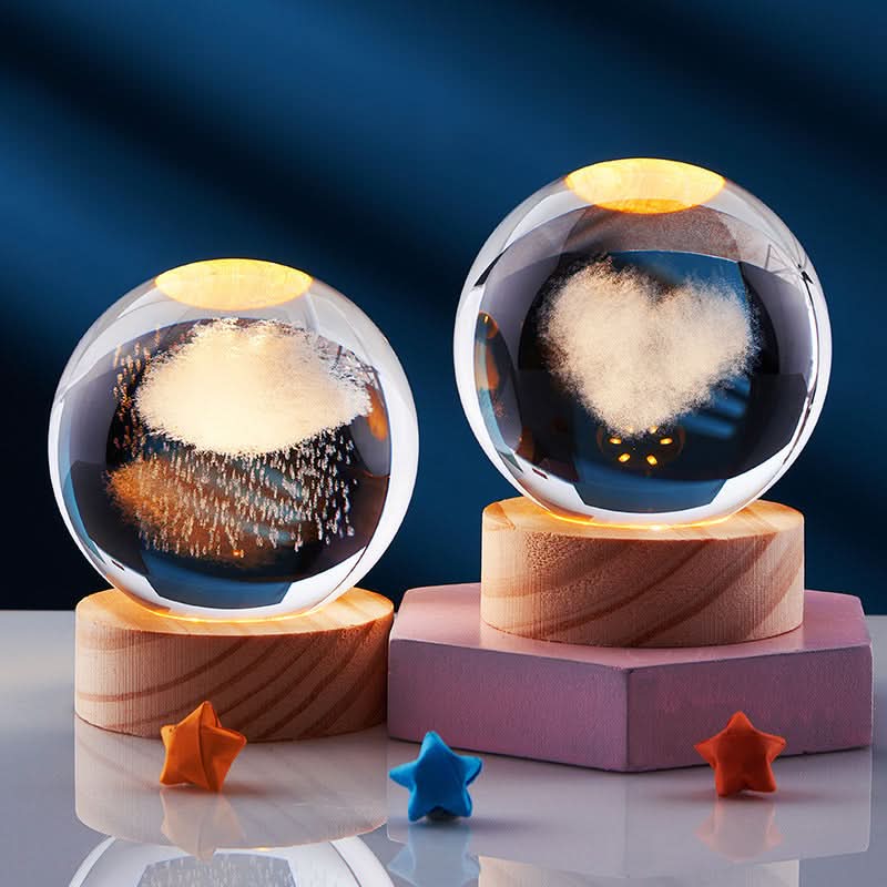 LuminSpark 3D LED Night Light — Brilliant Crystal Glow