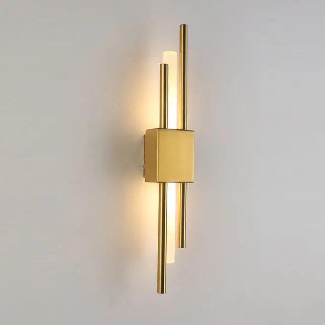 Adan-Metallwandleuchte — Verstellbarer Arm, Schwarz oder Gold