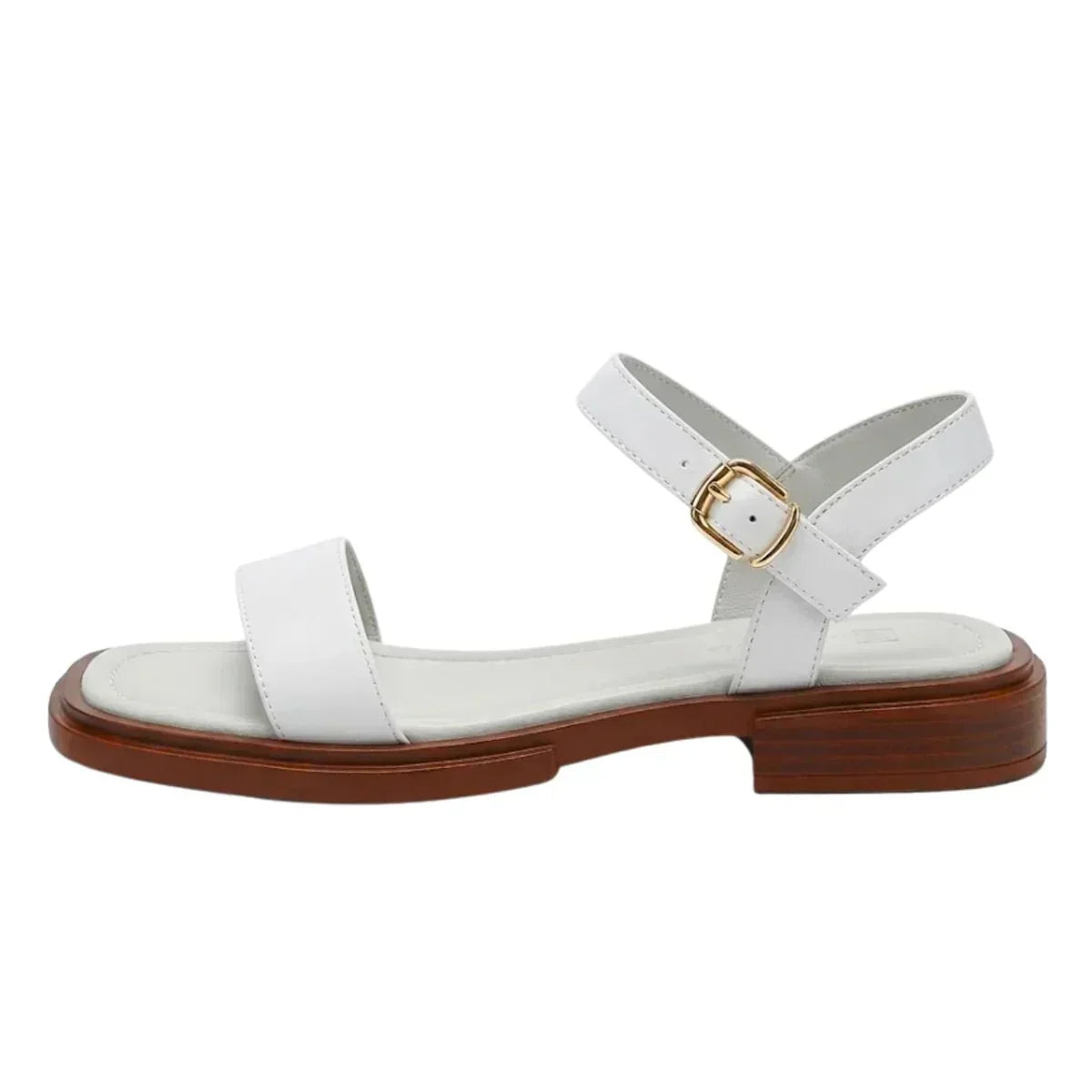 Stützende Somm ersandalen für Damen — Weiches Fußbett, verstellbarer Knöchelriemen, federleichte flache Sohle