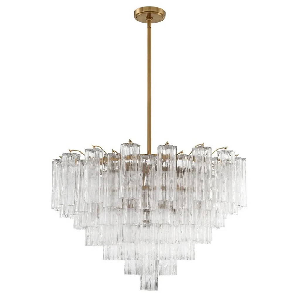 Star Shaped Glass Tube Chandelier | wildoxy