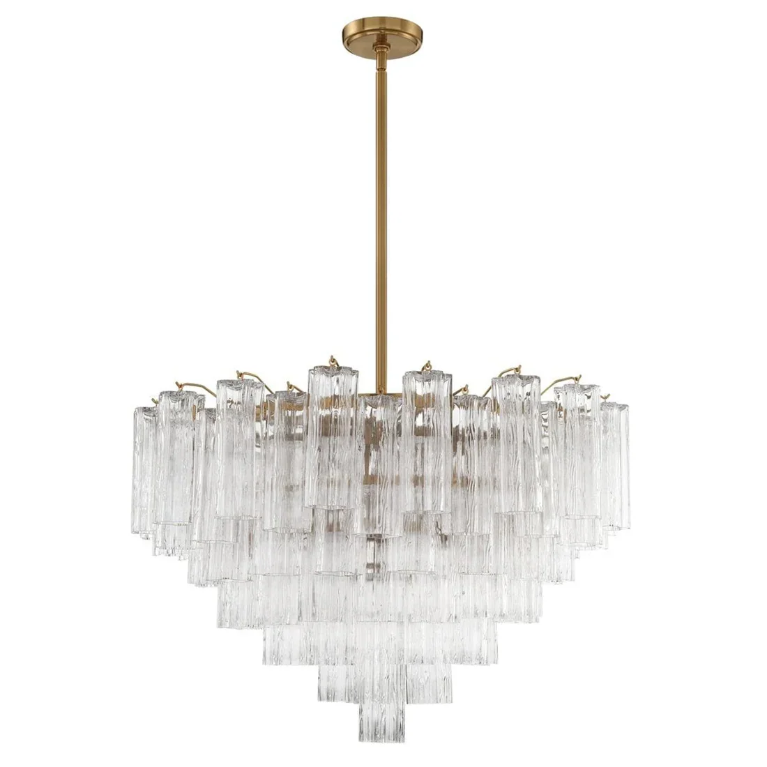 Star Shaped Glass Tube Chandelier | wildoxy