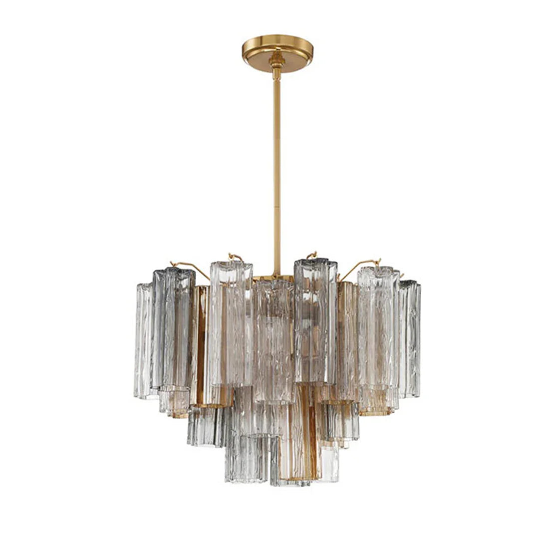 Star Shaped Glass Tube Chandelier | wildoxy