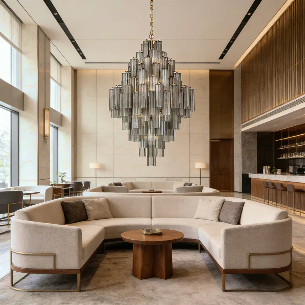 Star Shaped Glass Tube Chandelier | wildoxy