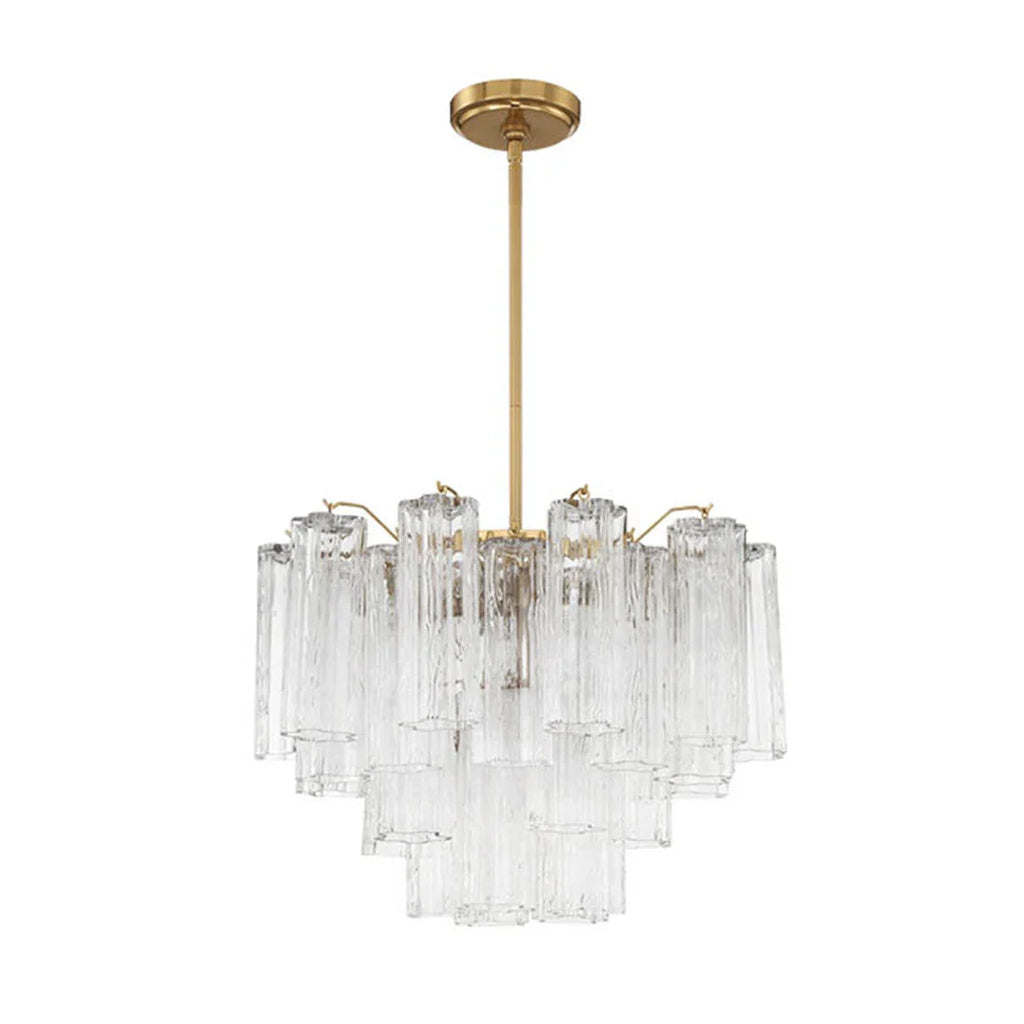 Star Shaped Glass Tube Chandelier | wildoxy