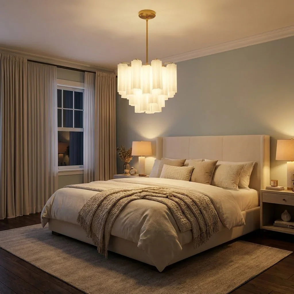 Star Shaped Glass Tube Chandelier | wildoxy