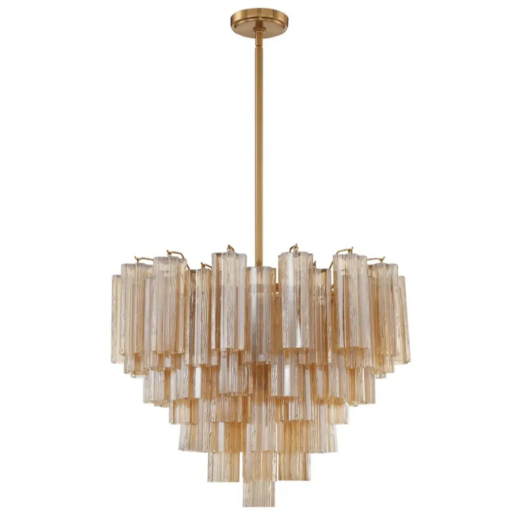 Star Shaped Glass Tube Chandelier | wildoxy