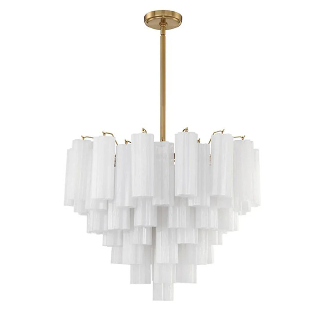 Star Shaped Glass Tube Chandelier | wildoxy