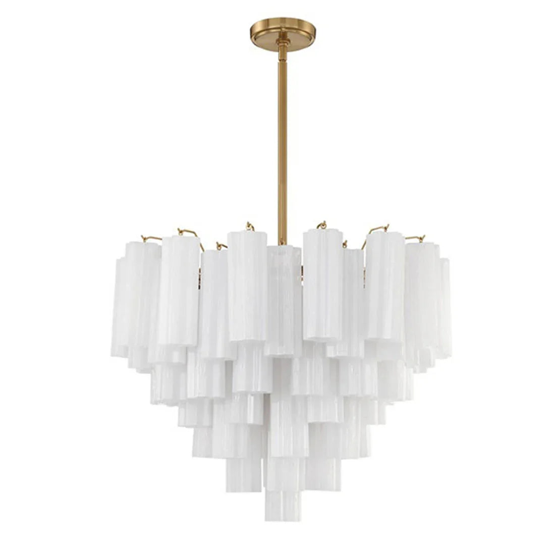 Star Shaped Glass Tube Chandelier | wildoxy