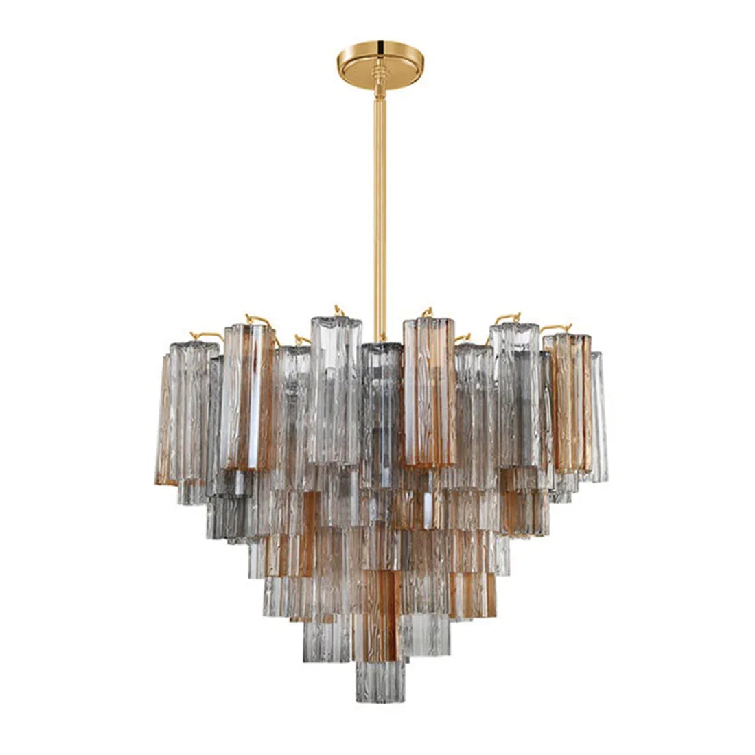 Star Shaped Glass Tube Chandelier | wildoxy