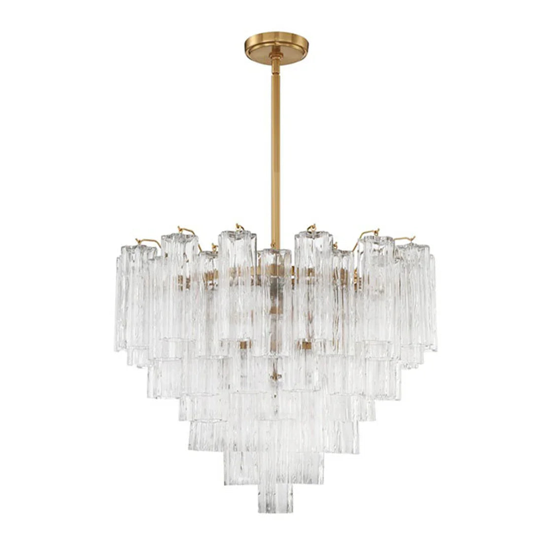 Star Shaped Glass Tube Chandelier | wildoxy