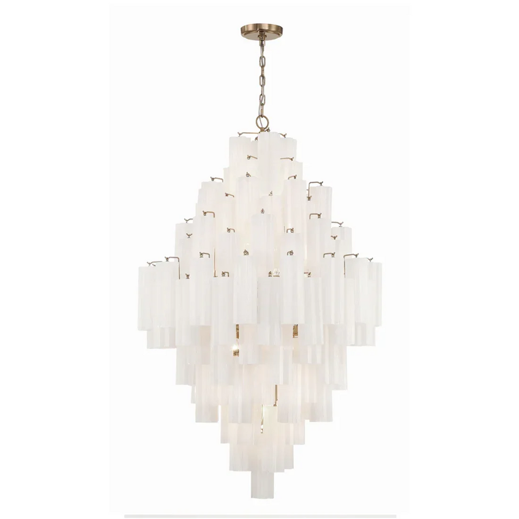 Star Shaped Glass Tube Chandelier | wildoxy