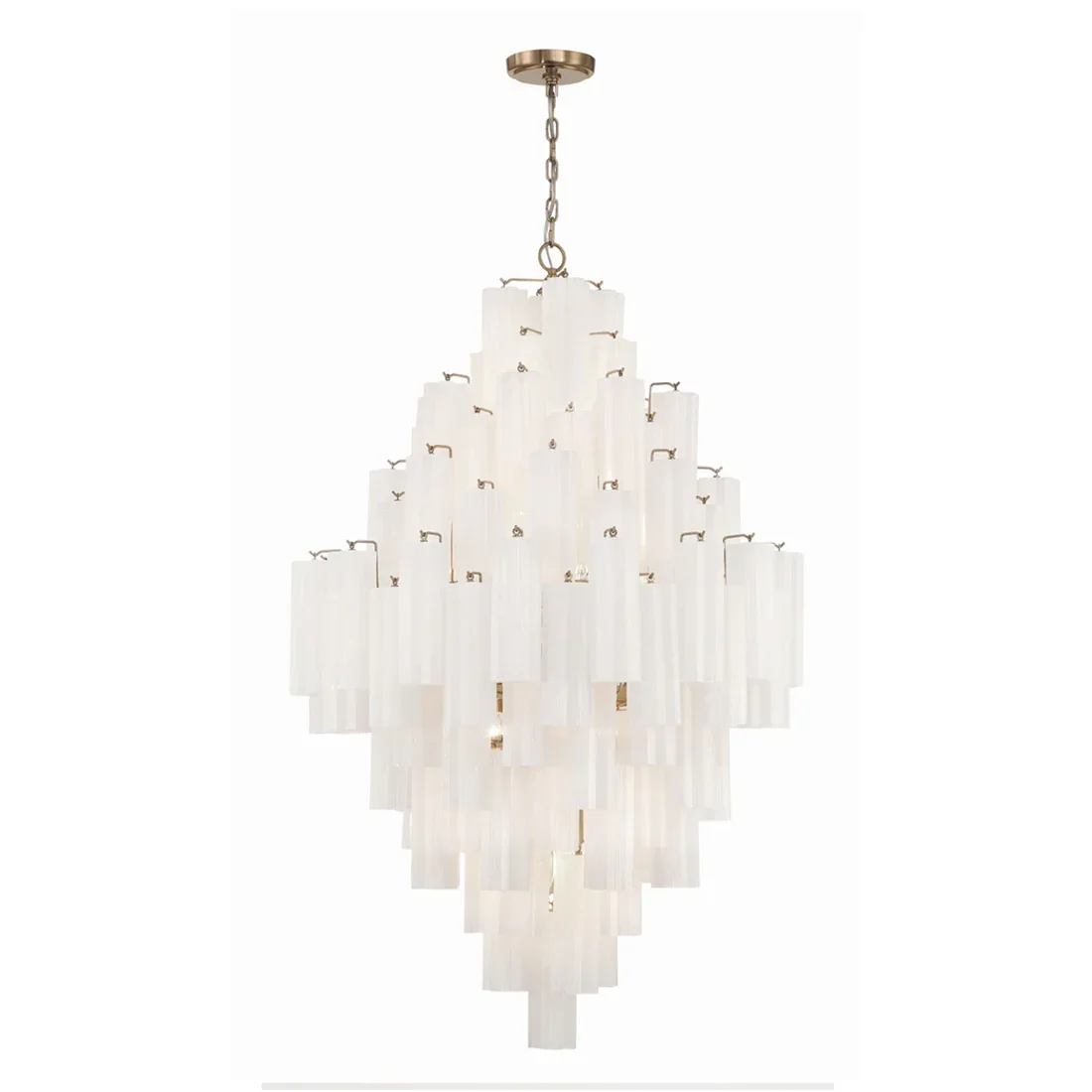 Star Shaped Glass Tube Chandelier | wildoxy