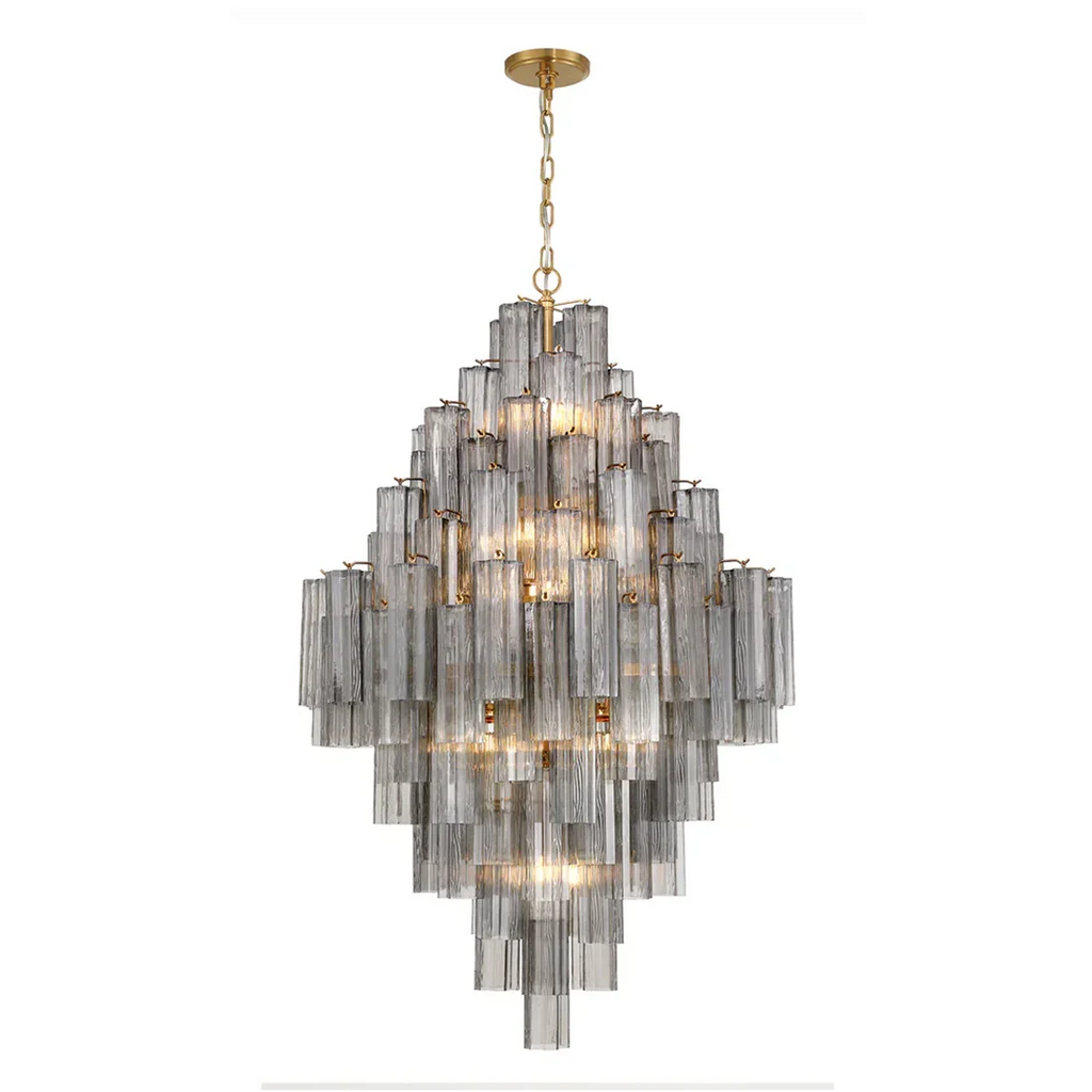 Star Shaped Glass Tube Chandelier | wildoxy