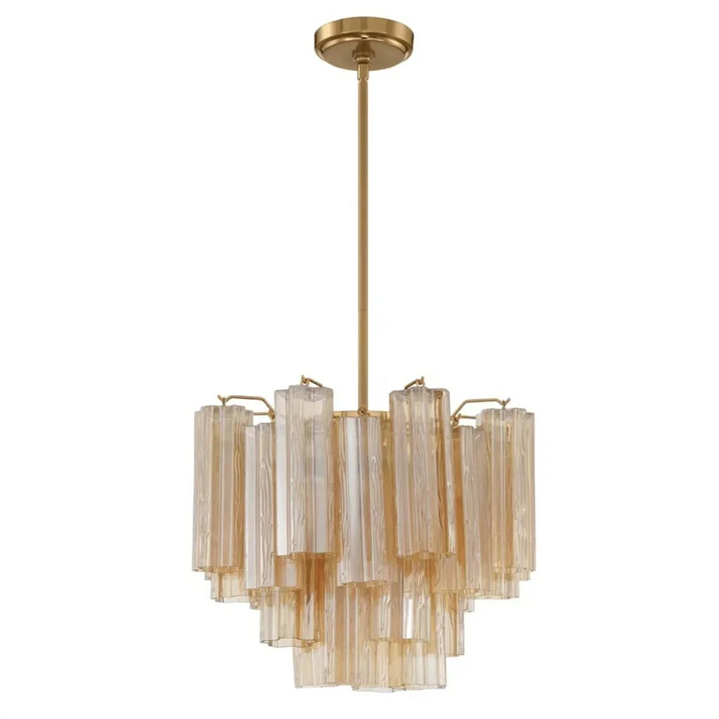 Star Shaped Glass Tube Chandelier | wildoxy