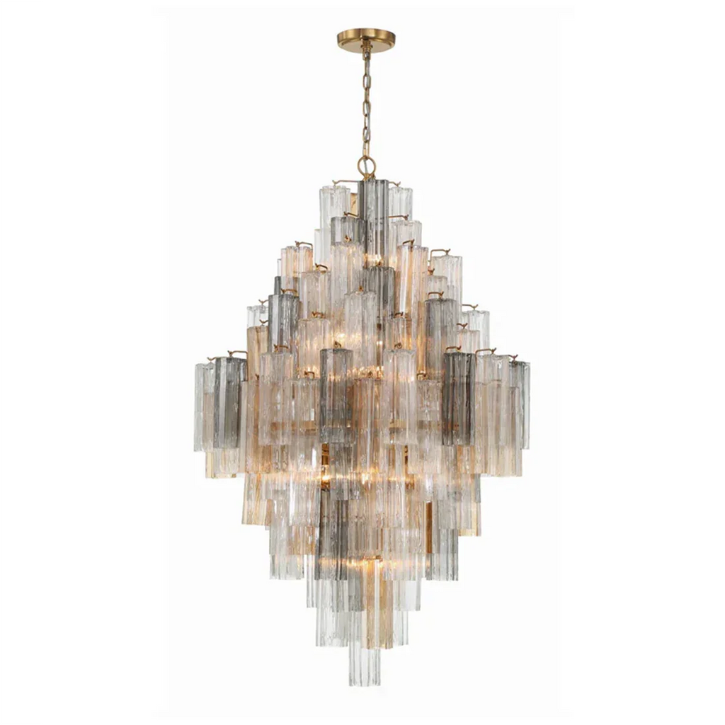 Star Shaped Glass Tube Chandelier | wildoxy