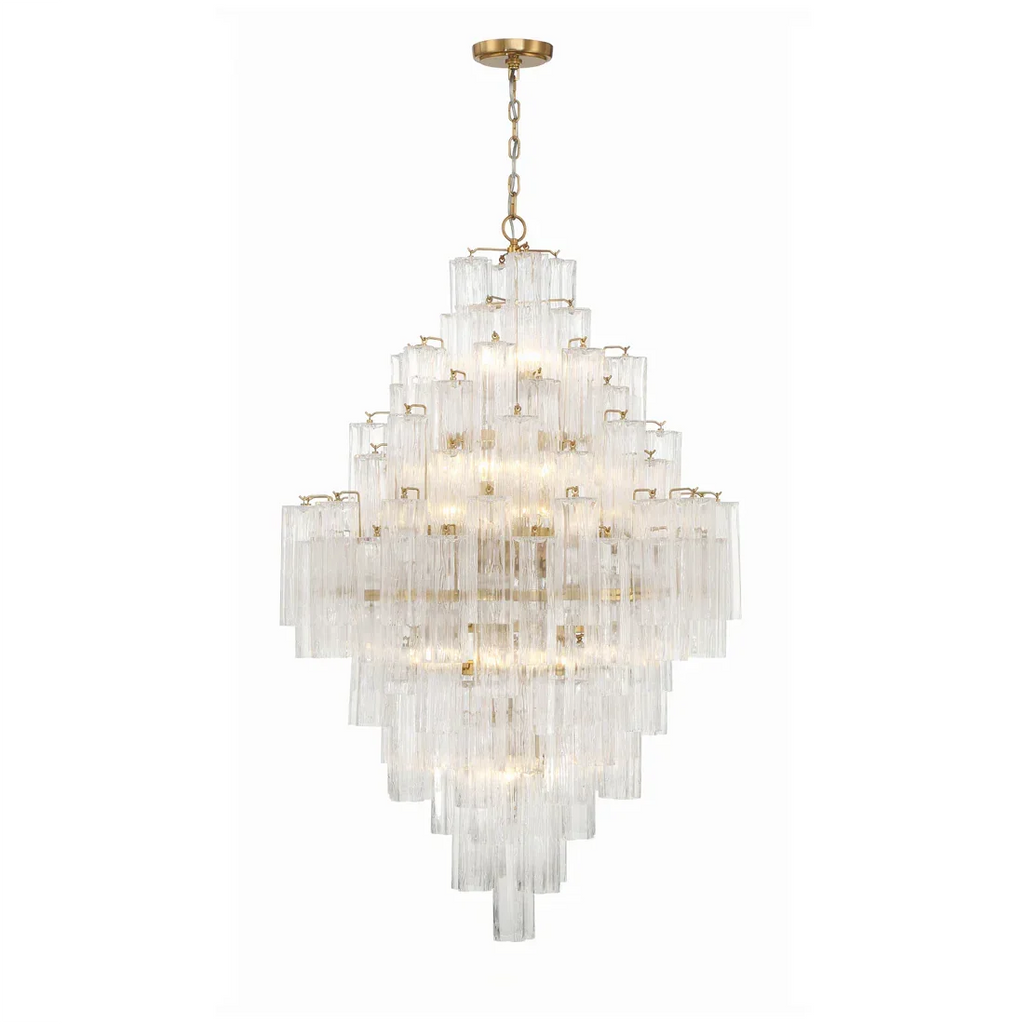 Star Shaped Glass Tube Chandelier | wildoxy
