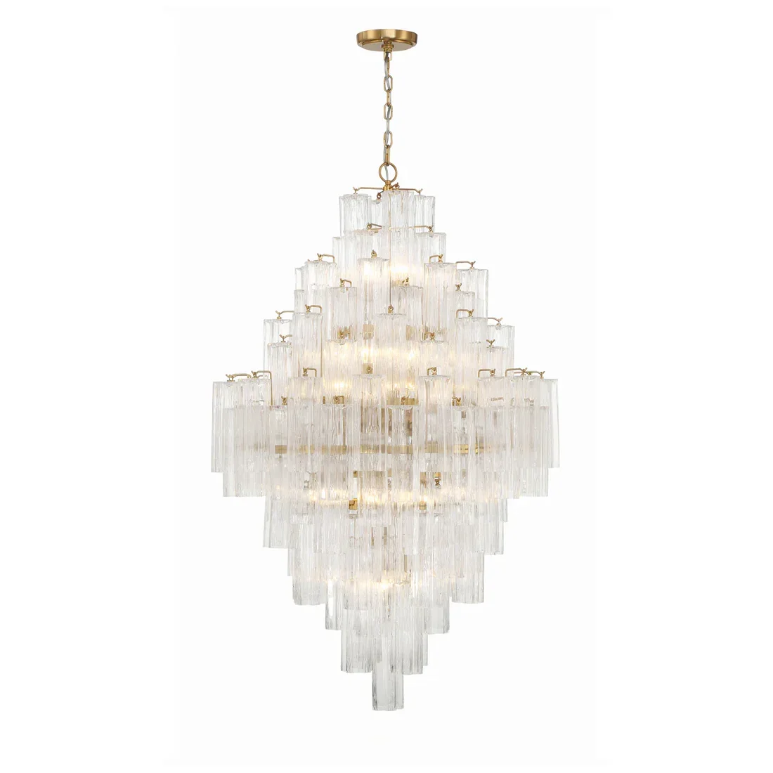 Star Shaped Glass Tube Chandelier | wildoxy