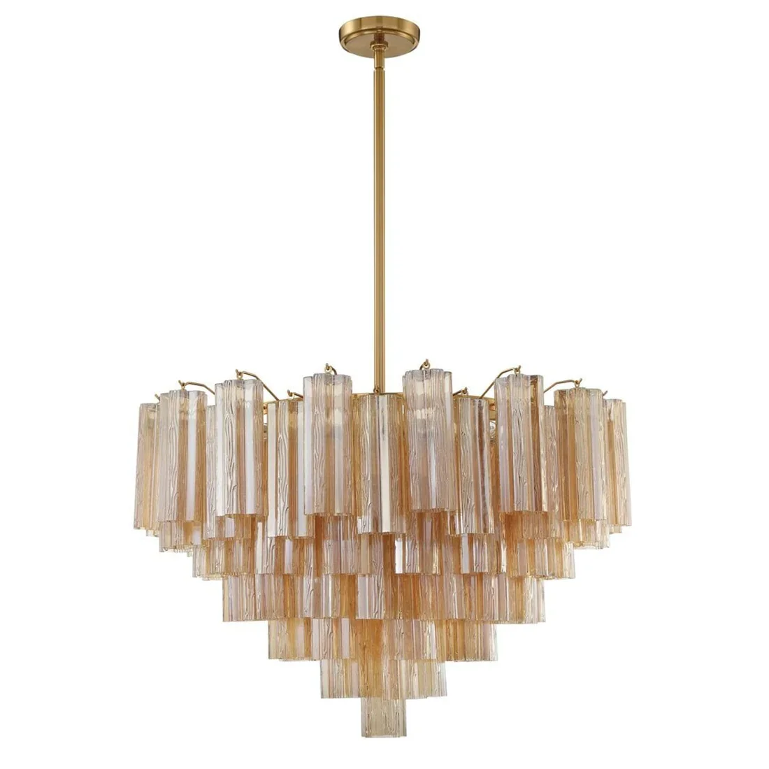 Star Shaped Glass Tube Chandelier | wildoxy