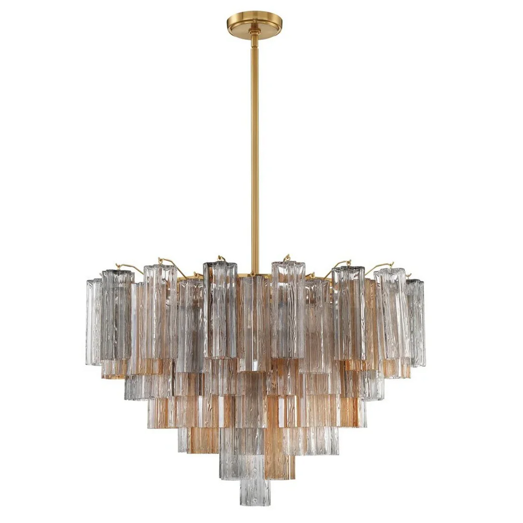 Star Shaped Glass Tube Chandelier | wildoxy