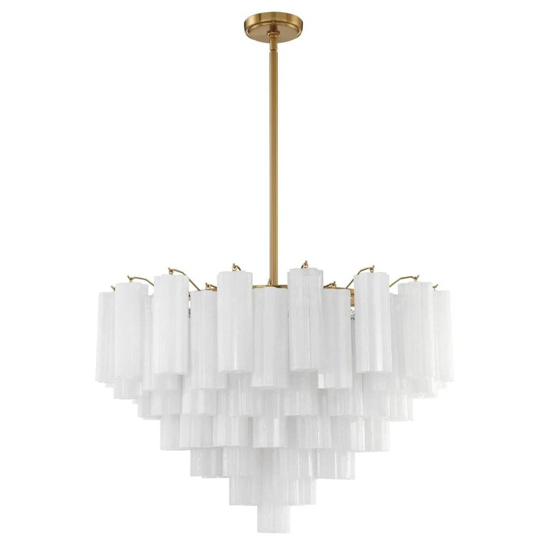Star Shaped Glass Tube Chandelier | wildoxy